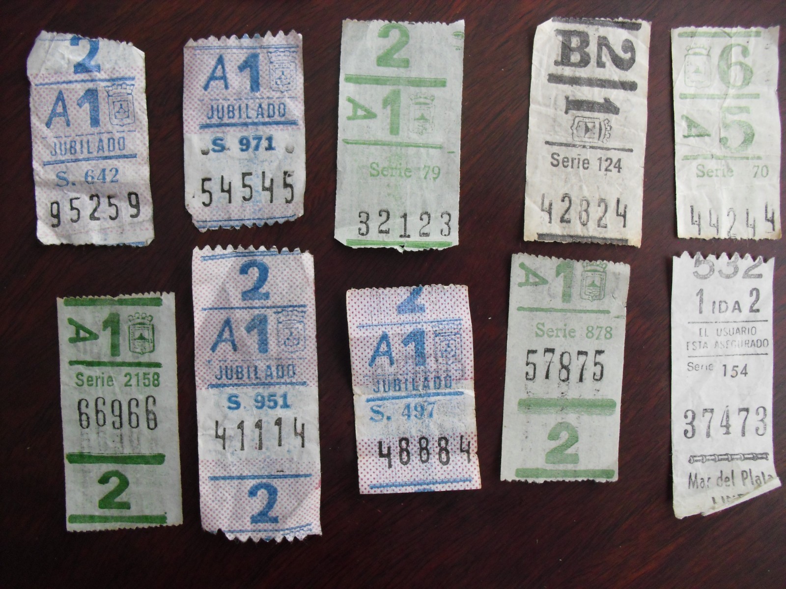 10 bus transfer Uruguay Argentina Boletos omnibus Capicua 3 digits radar ticket