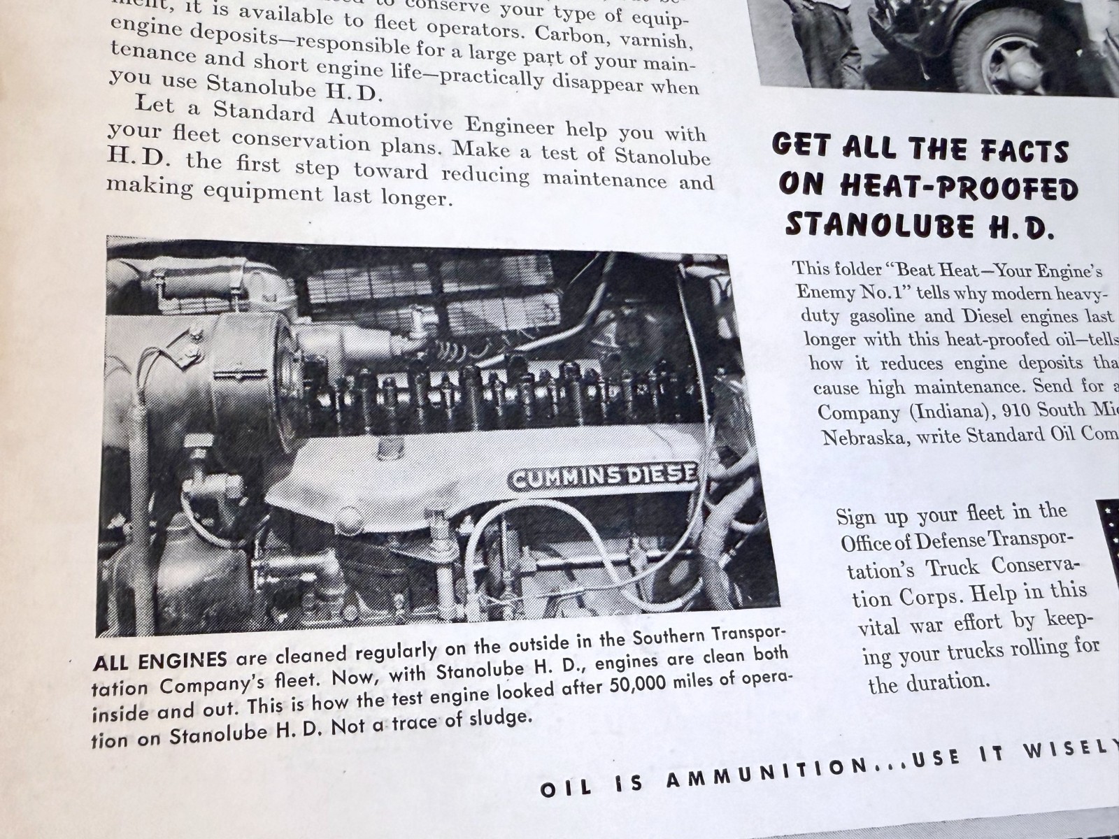 vtg BUS transportation print ad 1942 Aluminum Company of America Alcoa