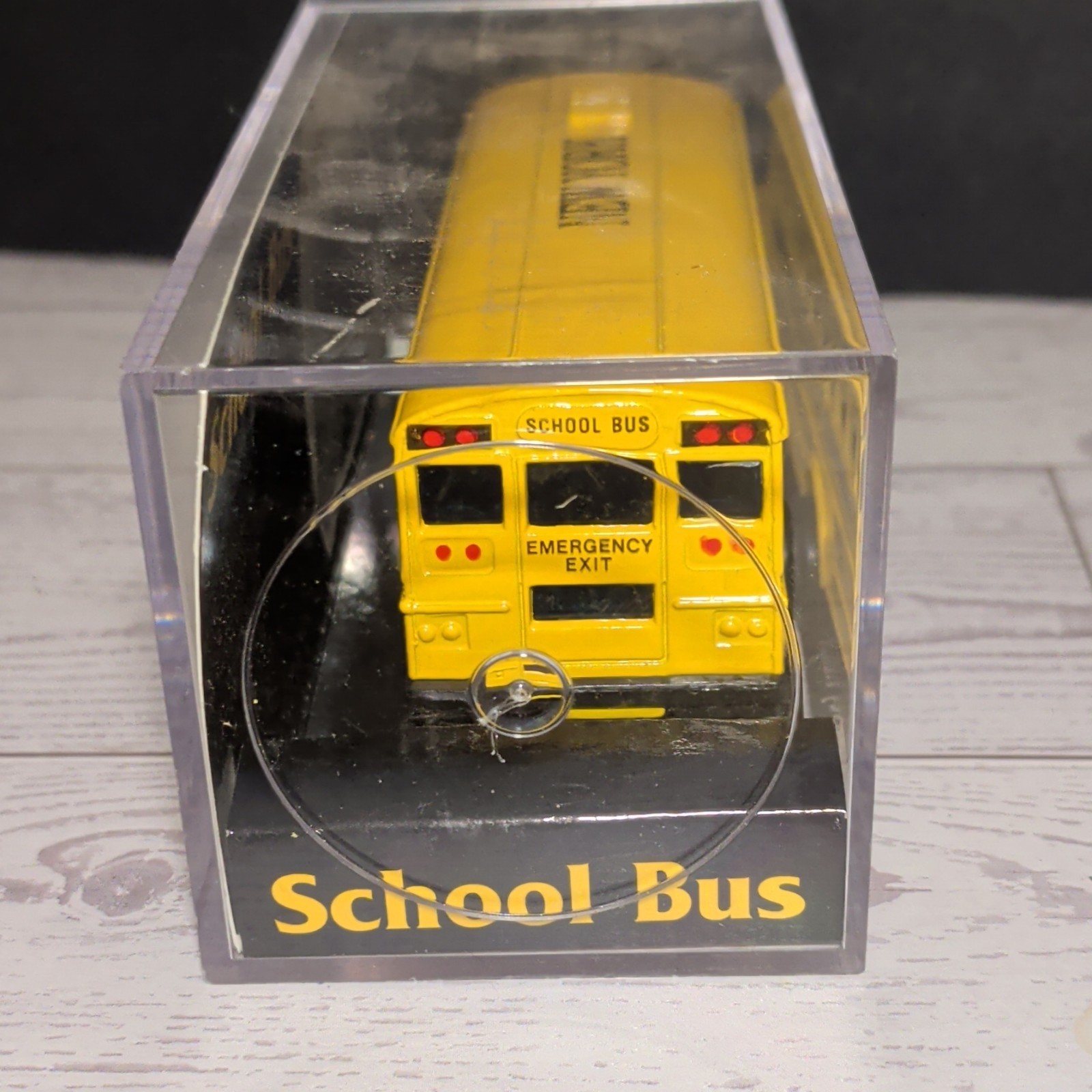 Harvey Hutter 1996 New York School Bus Collectible Model with Display Case