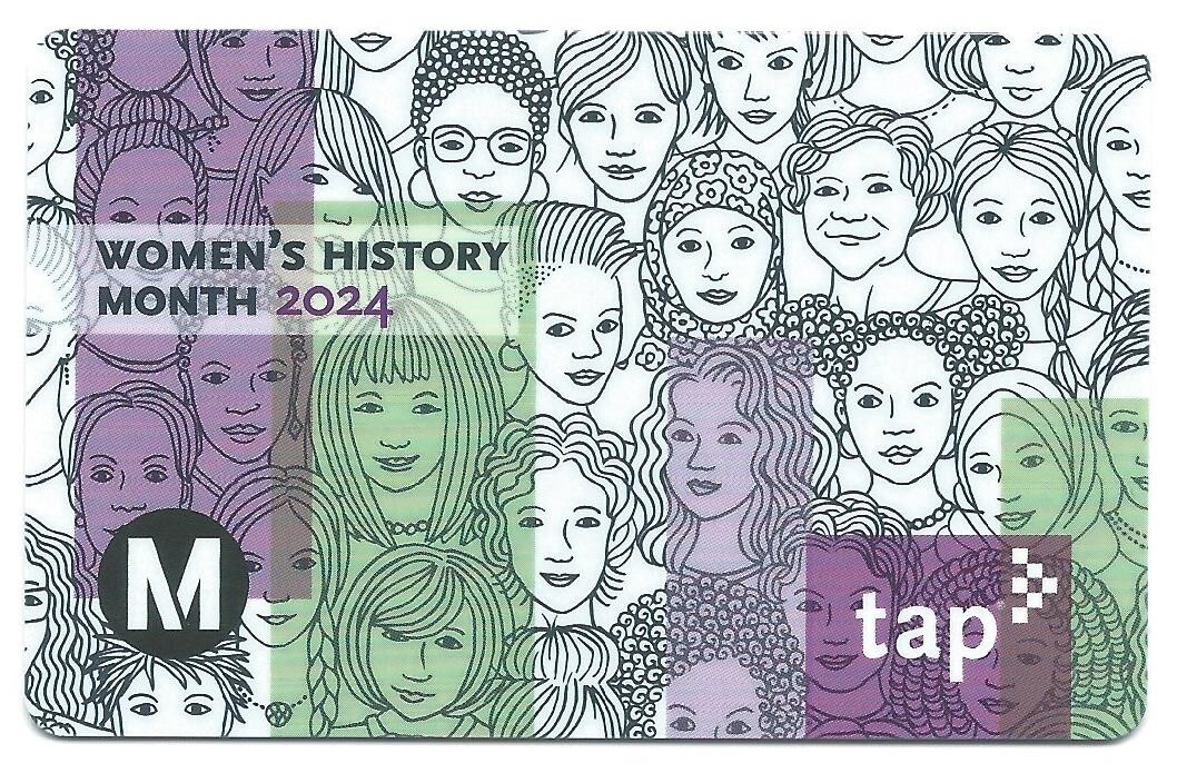 NEW Active Women History 2024 Los Angeles Metro LA TAP Fare Card Bus Rail Subway