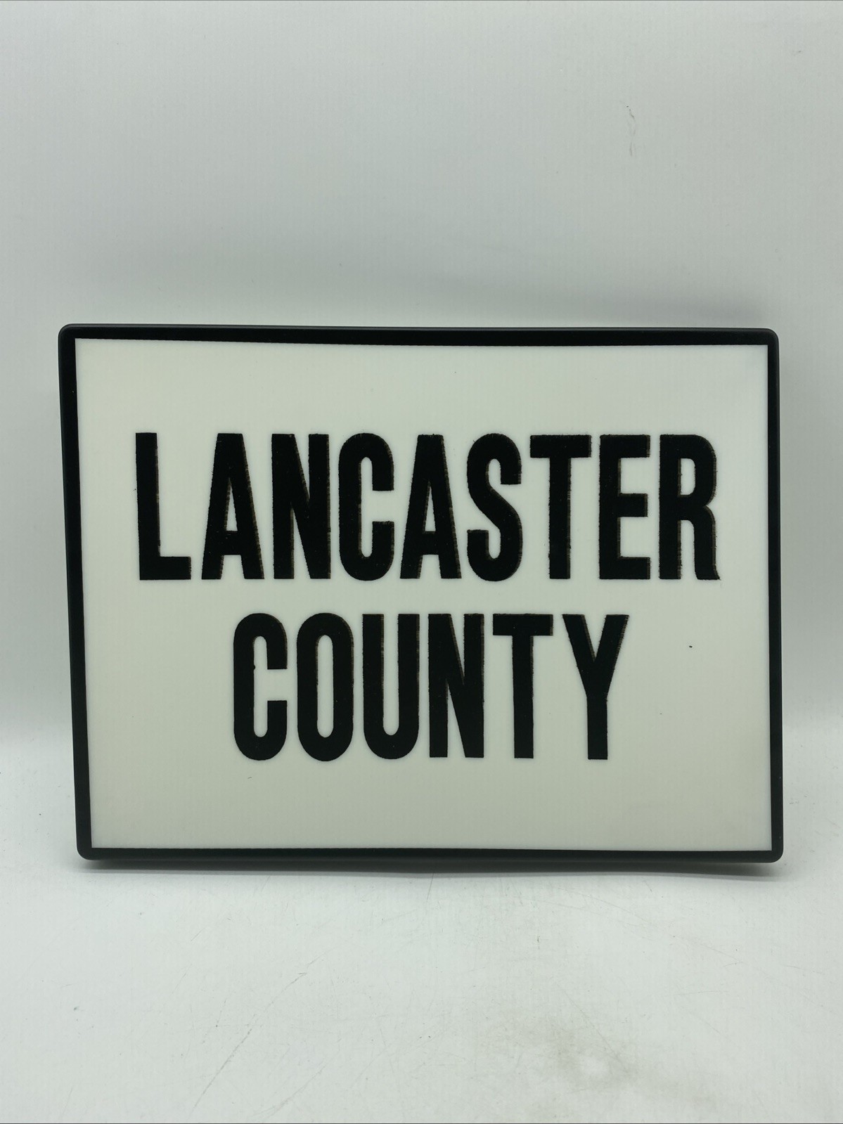 Plastic Lancaster County PA City Bus ? Public Transport ? Sign ~10×7” 13