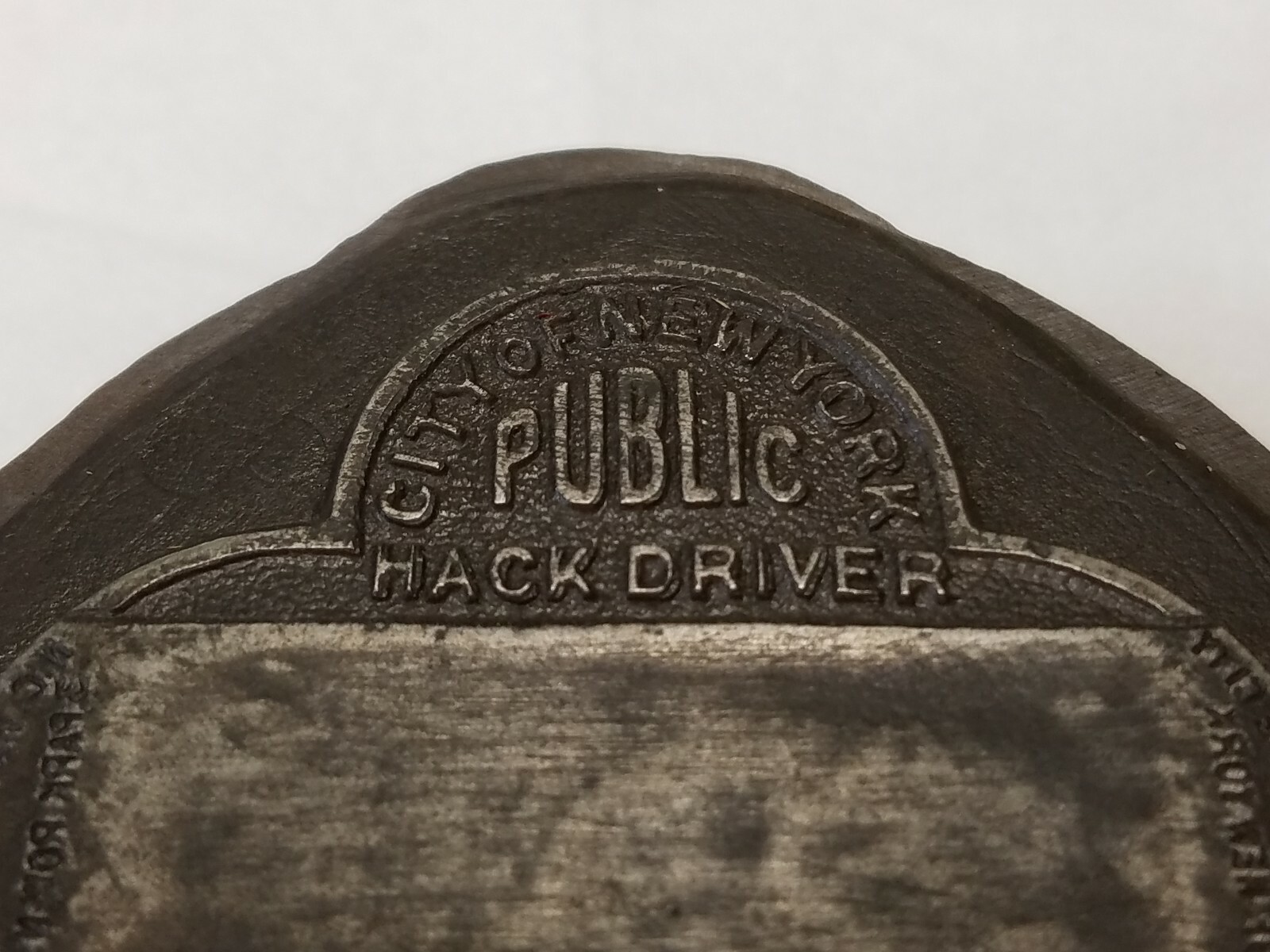 RARE 1927 New York Taxi Cab Taxicab Badge Die
