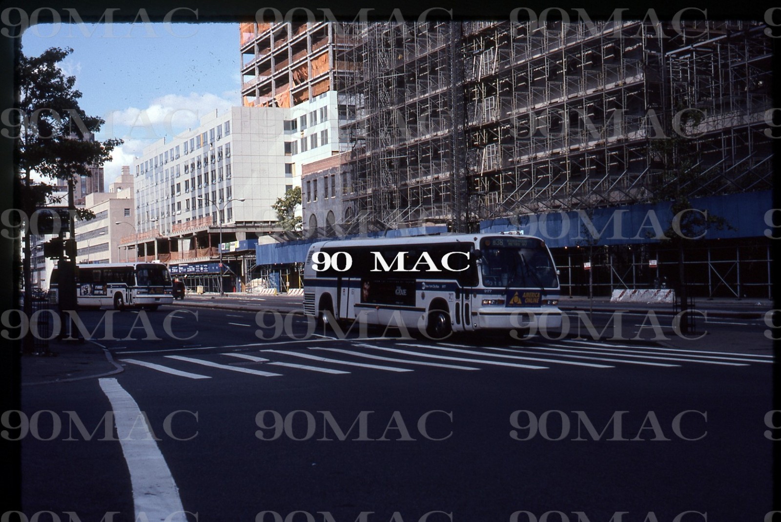 NYCTA. RTS BUS #9177. NEW YORK (NY). Original Slide 1997.