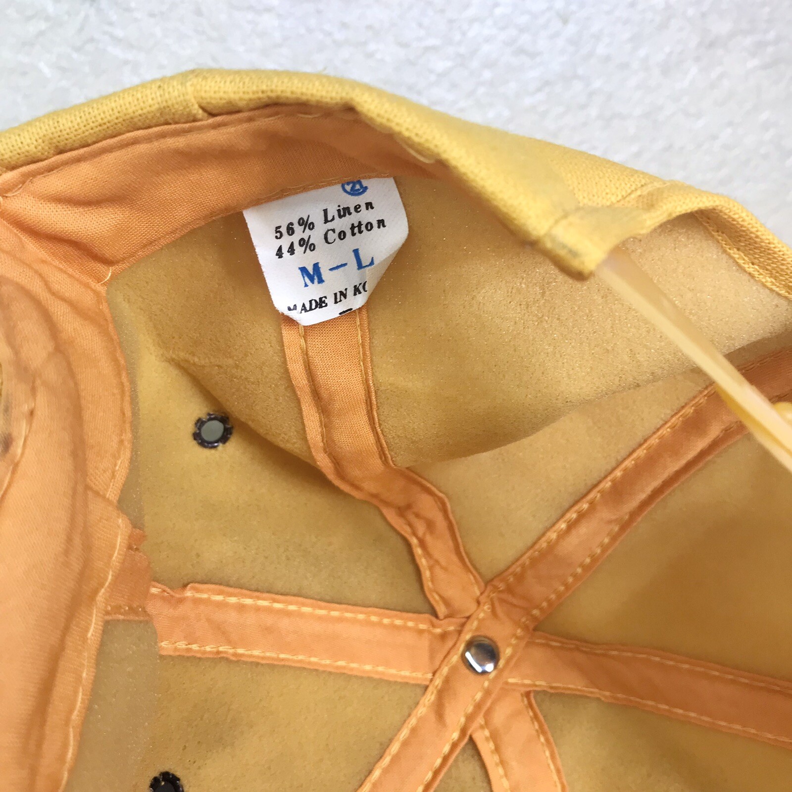 Vintage Yellow Taxi Cab Hat 1940-1950s Signed by Larry Slagle Retro Cabbie Hat