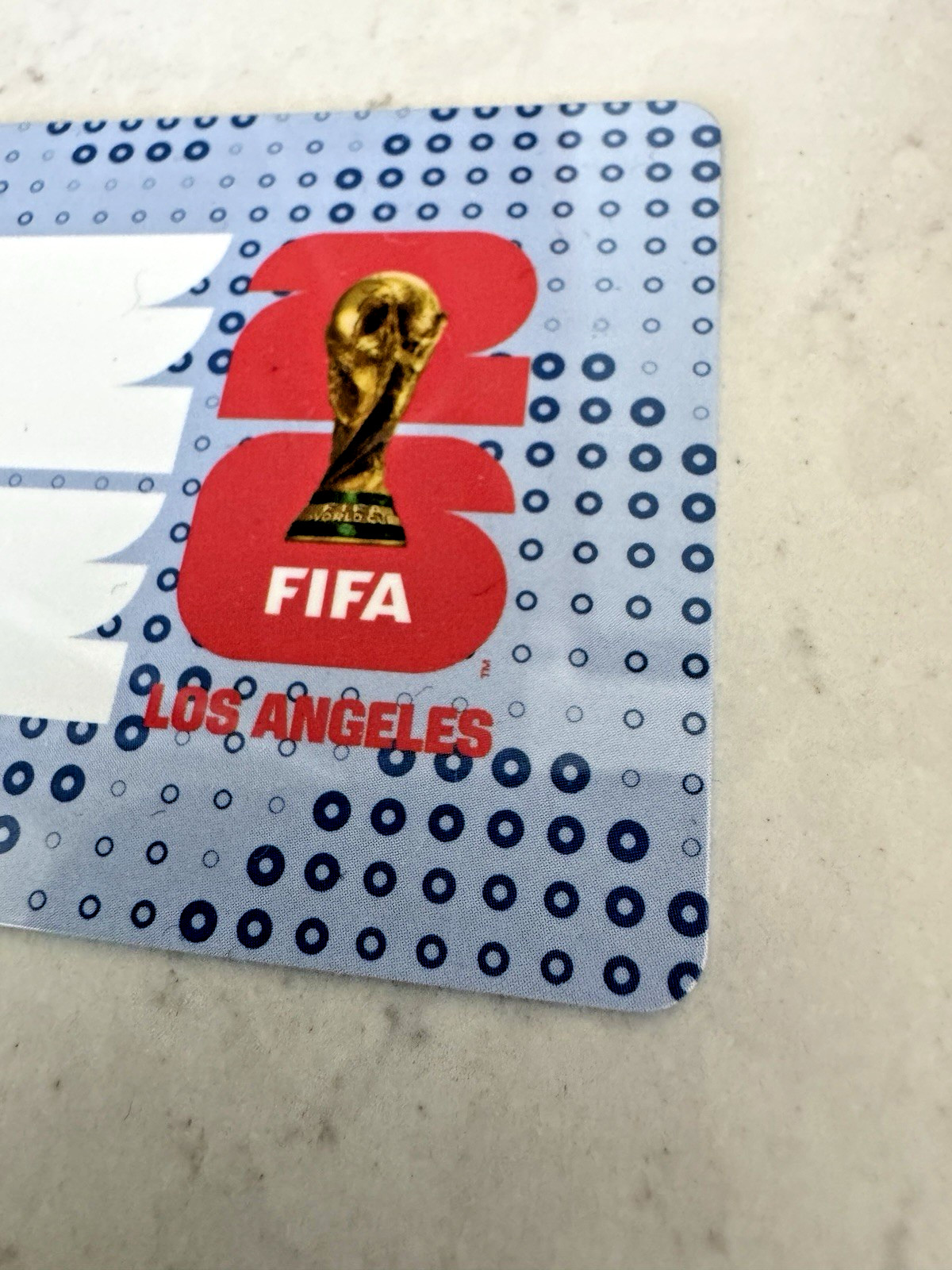 LA METRO OFFICIAL 2026 FIFA WORLD CUP TAP CARD NEW ISSUE LIMITED EDITION RARE