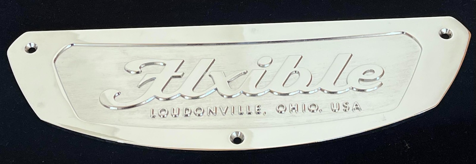 FLXIBLE LOUDONVILLE OHIO USA NEW OLD STOCK PART BUS TRANSPORTATION SIGN EMBLEM