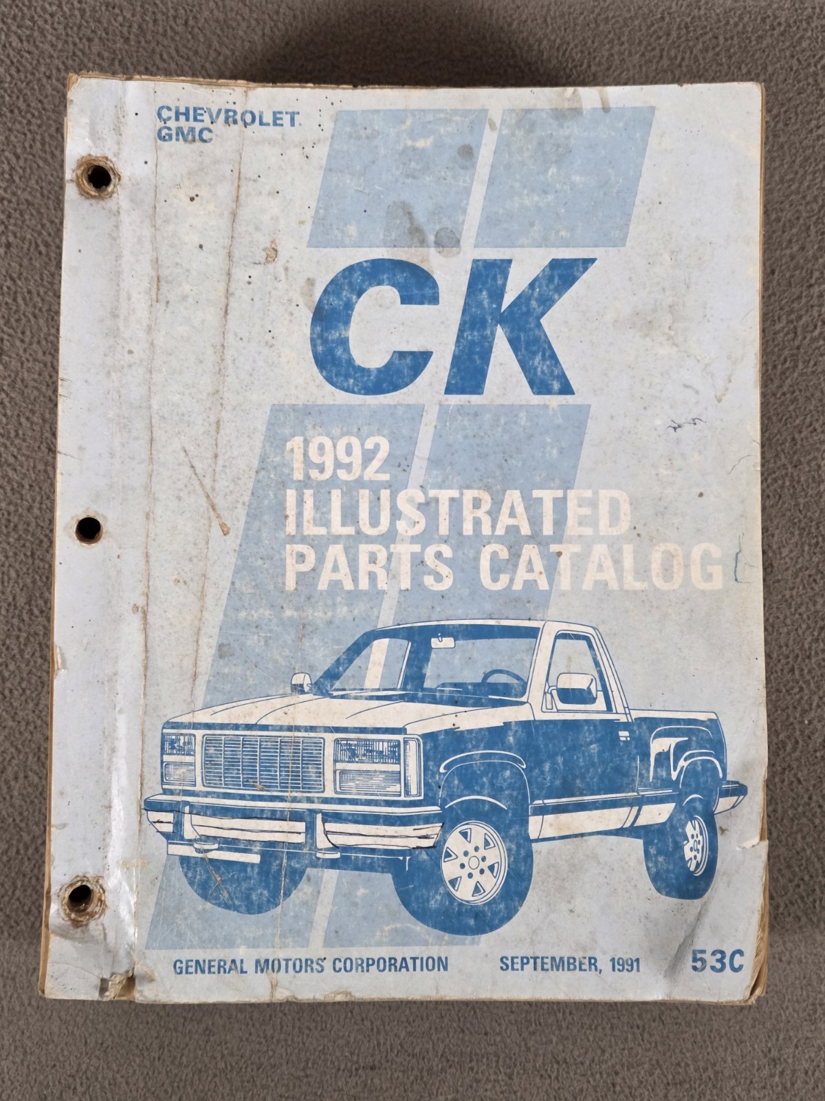 GM CK 1992 Illustrated Parts Catalog # 53C