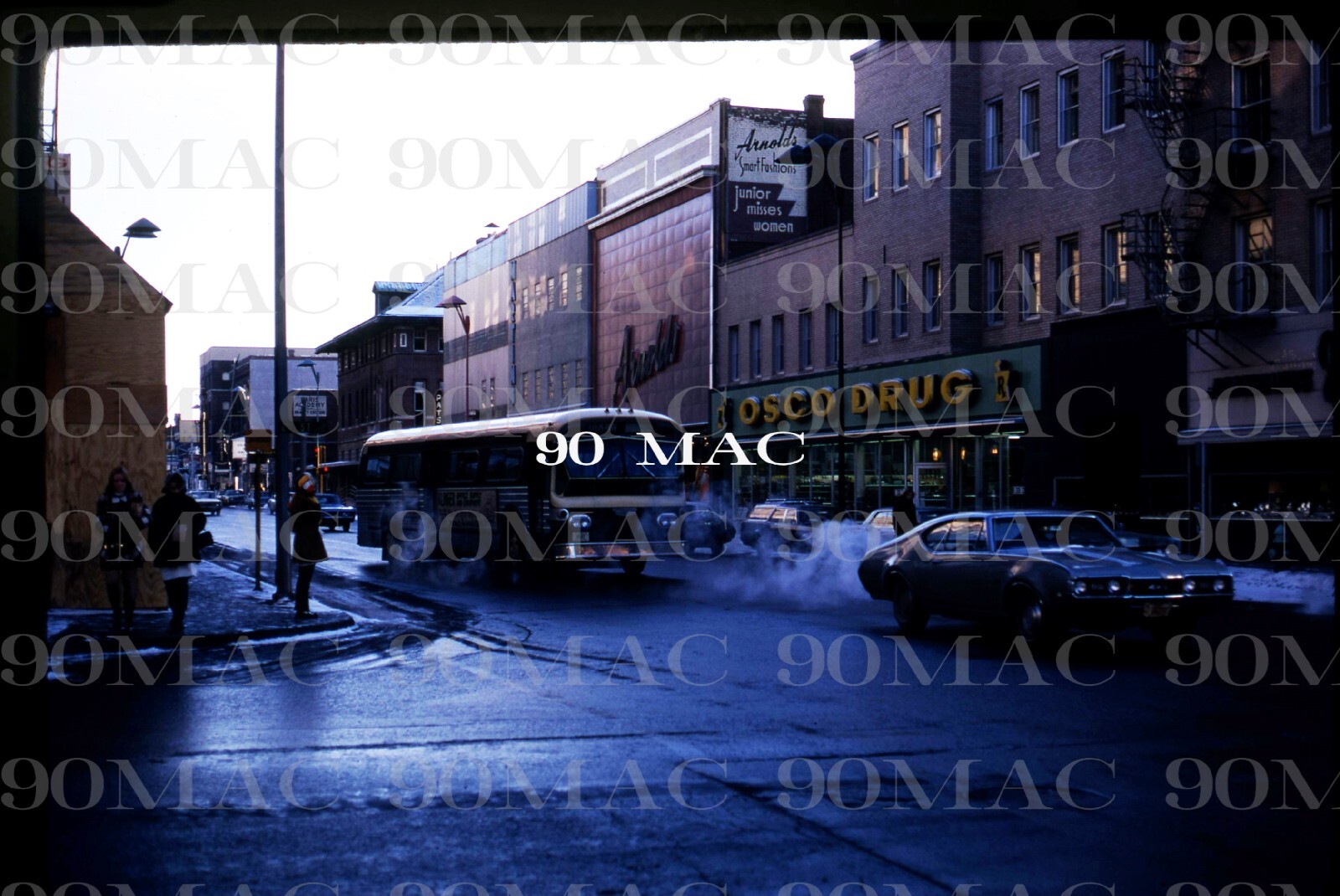 RTC. FLXIBLE BUS #2500. Cedar Rapids (IA). Original Slide 1971.