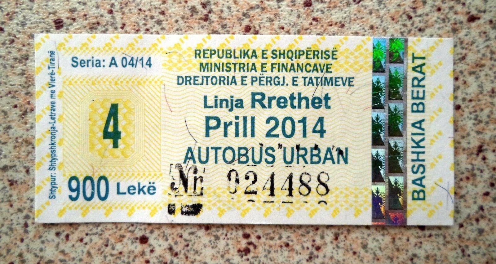 Bus Season Ticket from Albania.
