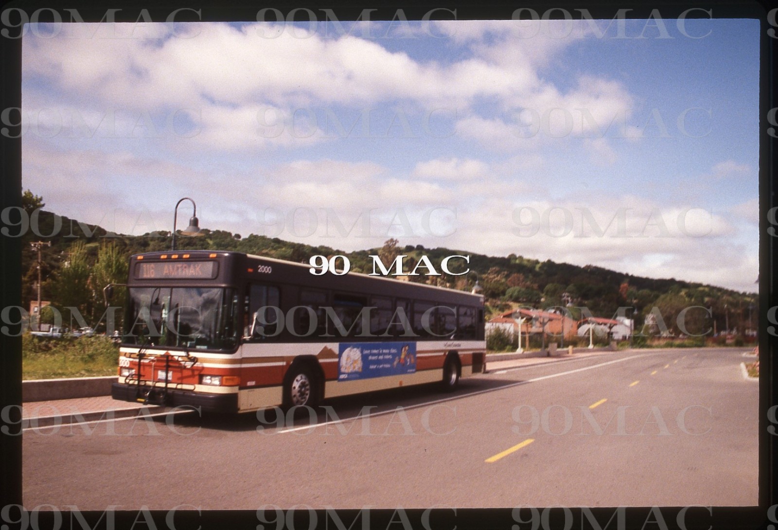 CCCTA. GILLIG BUS #2000. Concord (CA). Original Slide 1997. (A)