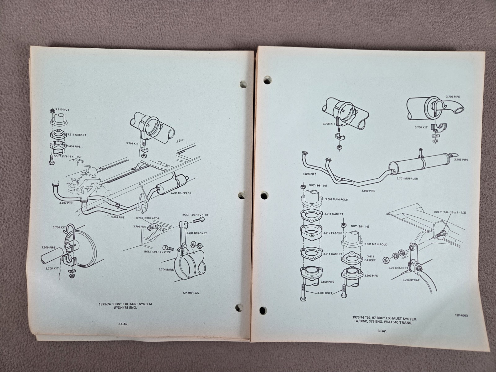 73-81 GM MEDIUM DUTY TRUCKS PARTS ILLUSTRATION CATALOG STEEL CONV TILT + BUS
