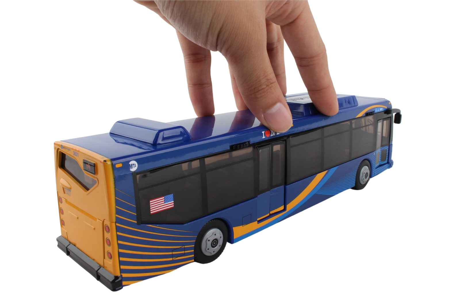 Daron MTA Bus – 11-Inch Single in New Blue Livery – Medium, Mta