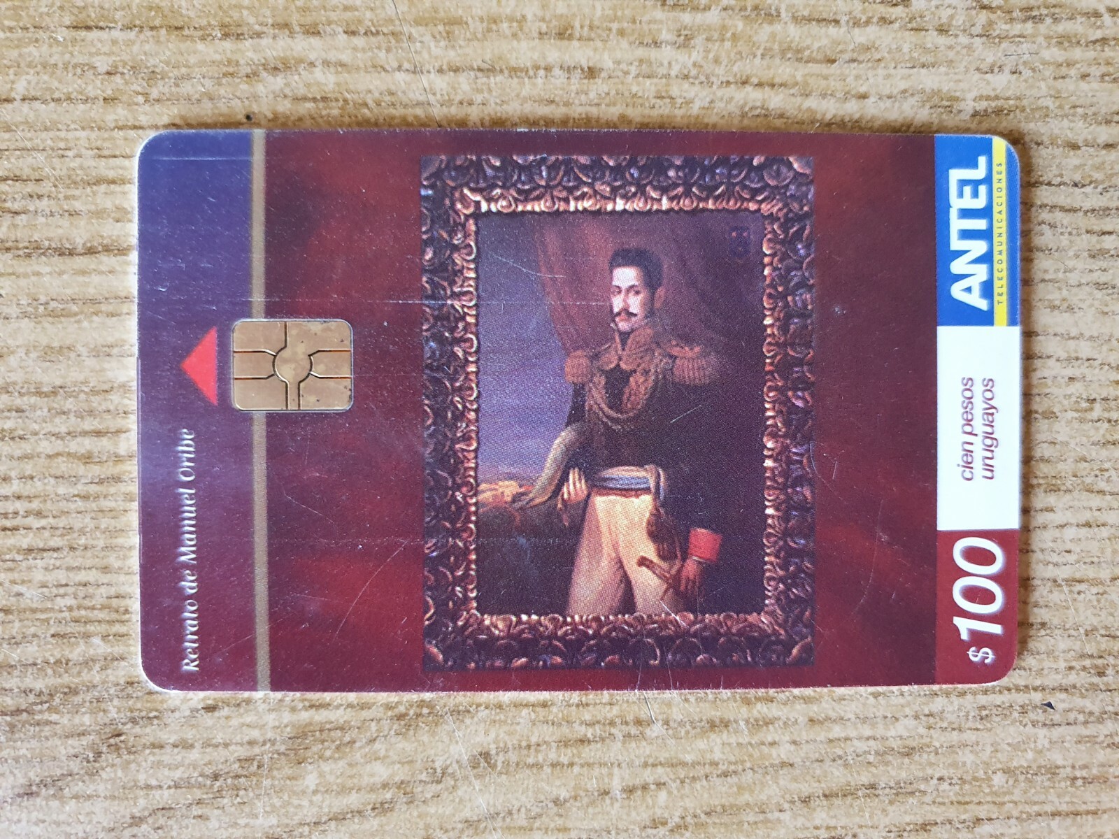 Uruguay phone card Antel 2009 Manuel Oribe
