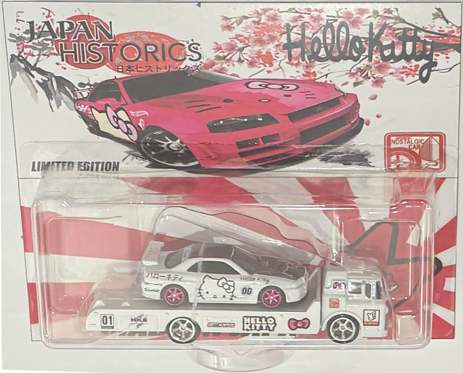 SKYLINE GT-R R34 Custom Hot Wheels Team Transport Japan/Hello Kitty Series w/RR