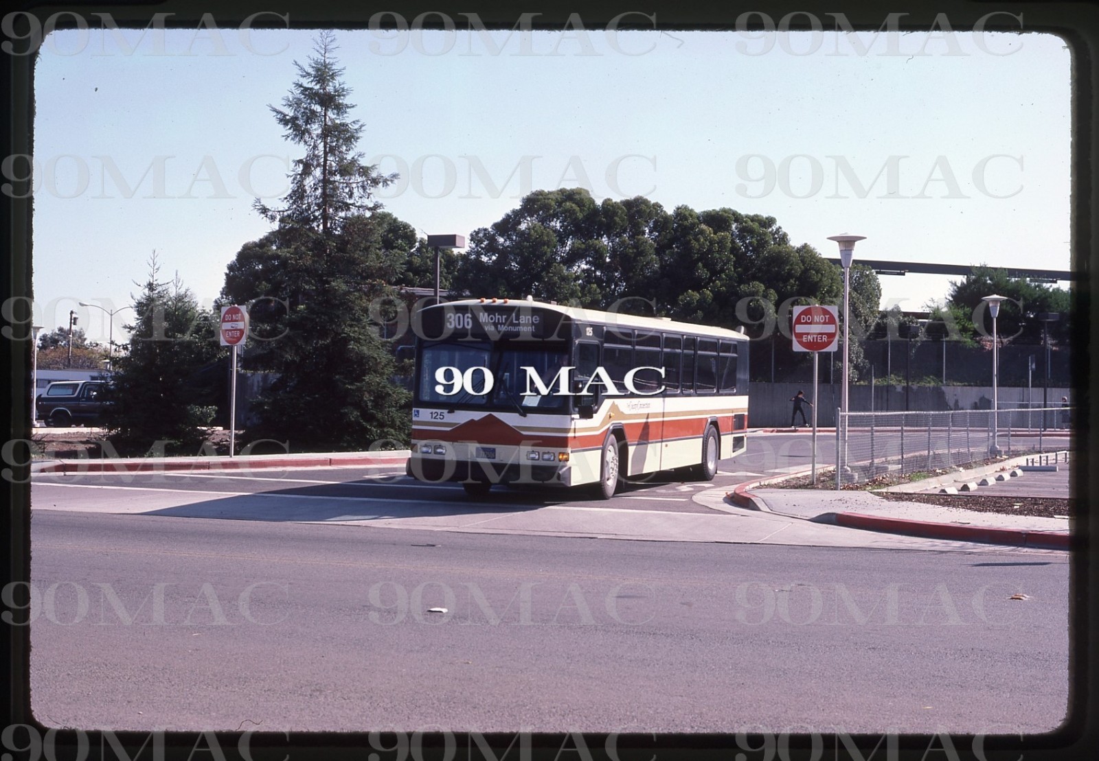CCCTA. GILLIG BUS #125. Concord (CA). Original Slide 1982.