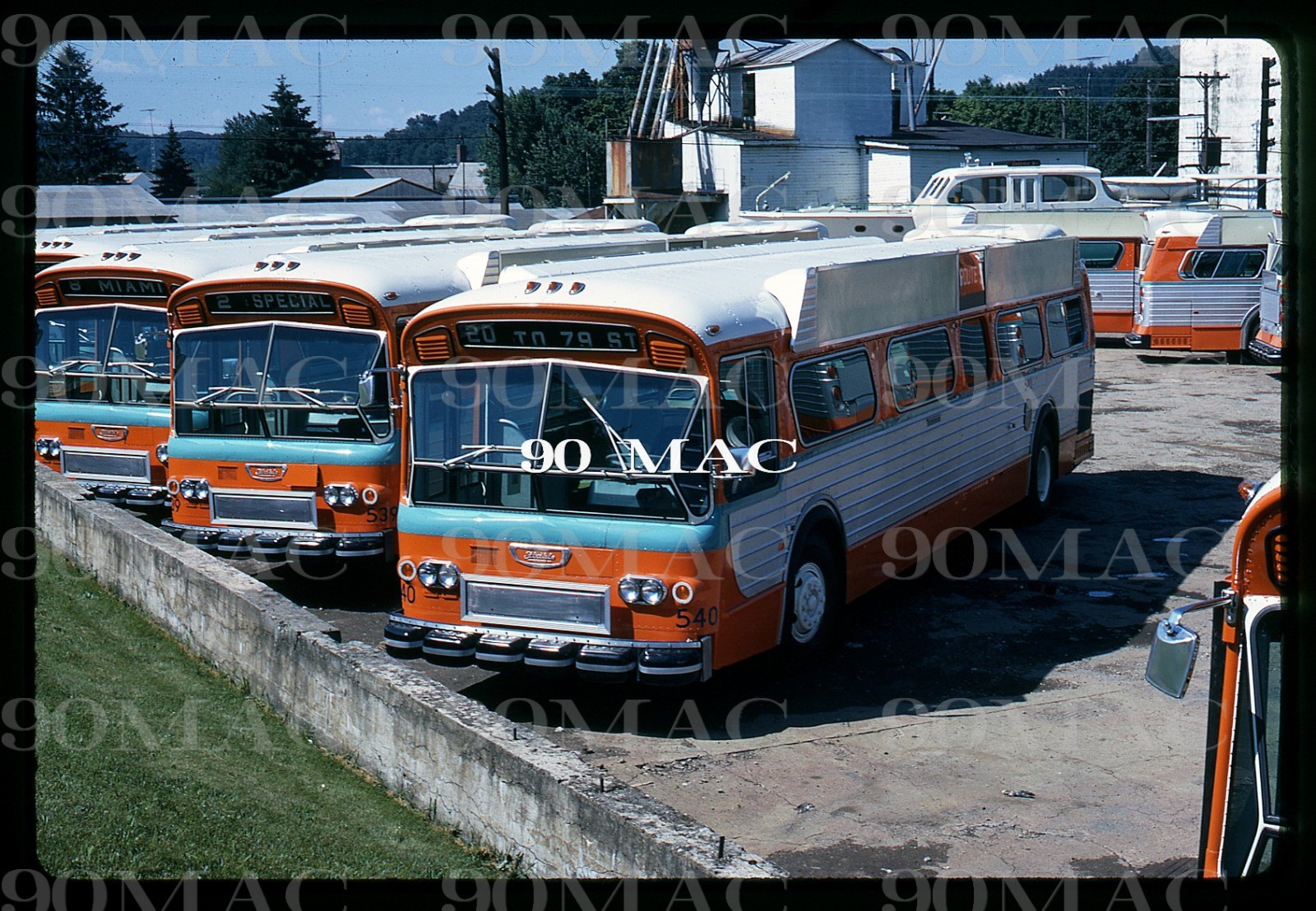 MIAMI-DADE TRANSIT. FLXIBLE BUS #540. Loudonville (OH). Original Slide 1973. NEW