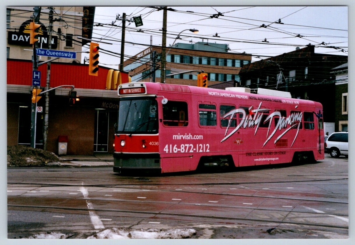 TTC Streetcar #4036, ‘Dirty Dancing’ Wrap The Queensway Toronto Fuji 4×6 Print