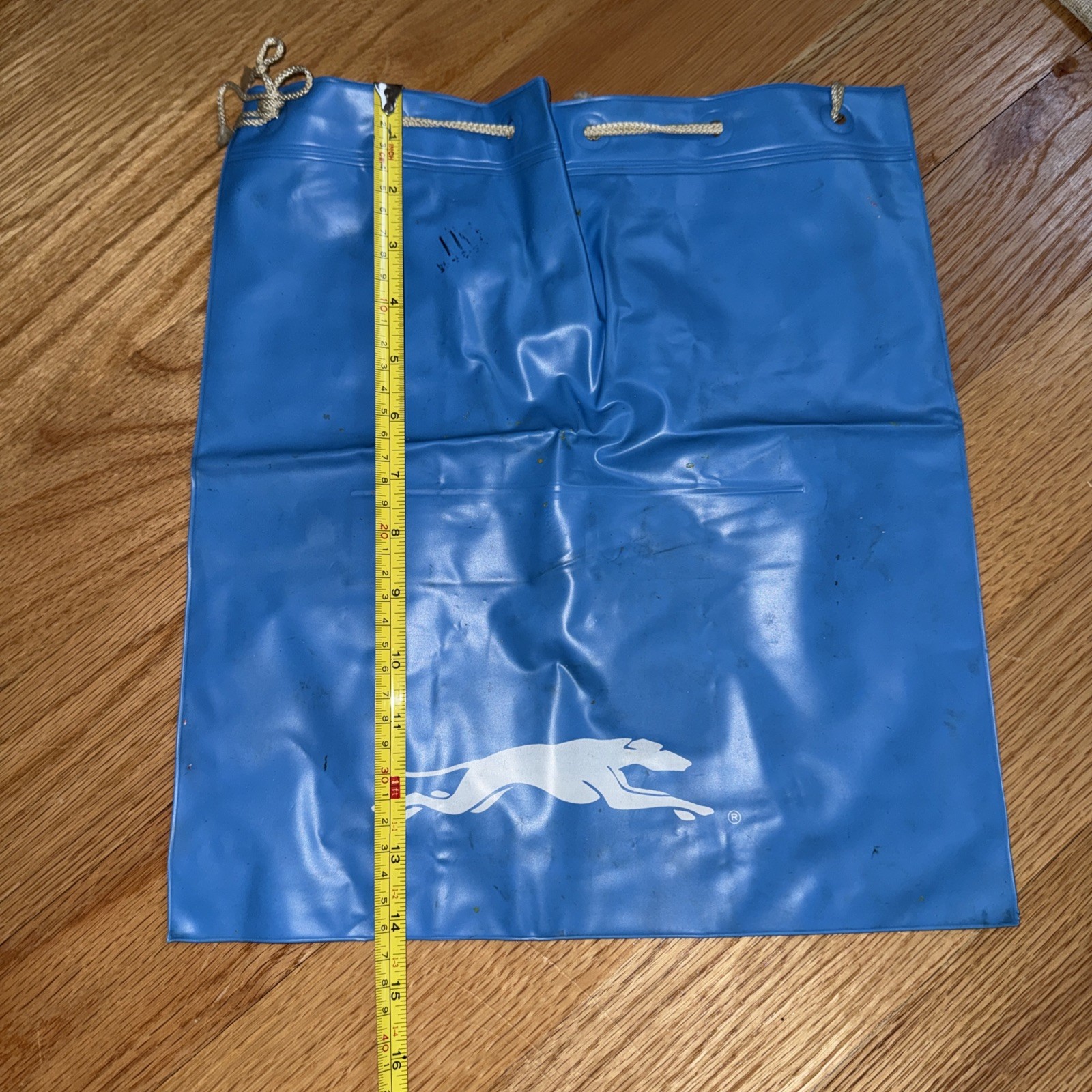 Vintage 60’s Greyhound Travel Pillow Inflatable/Tote Bag