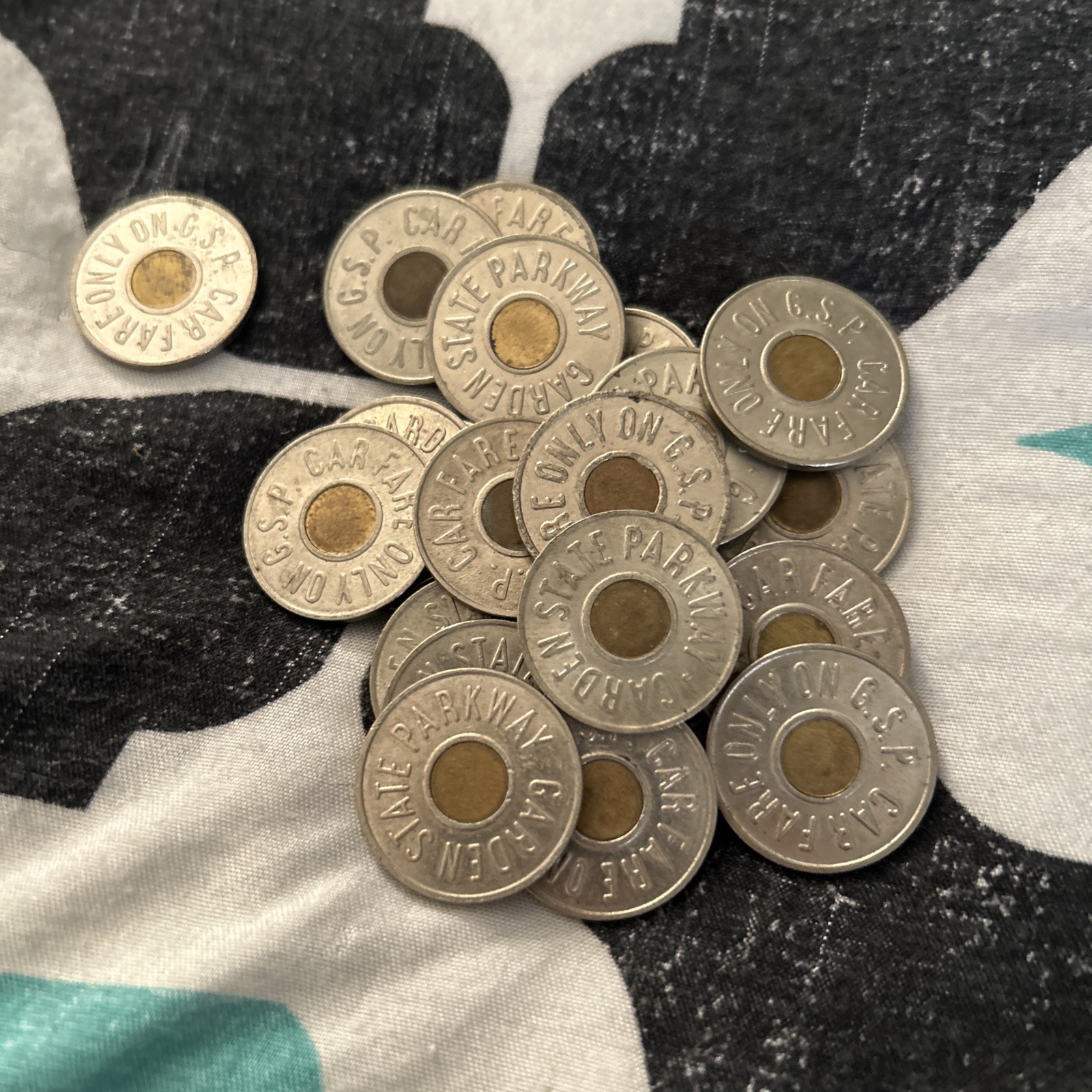 Vintage Garden State Parkway Transportation Tokens (30)