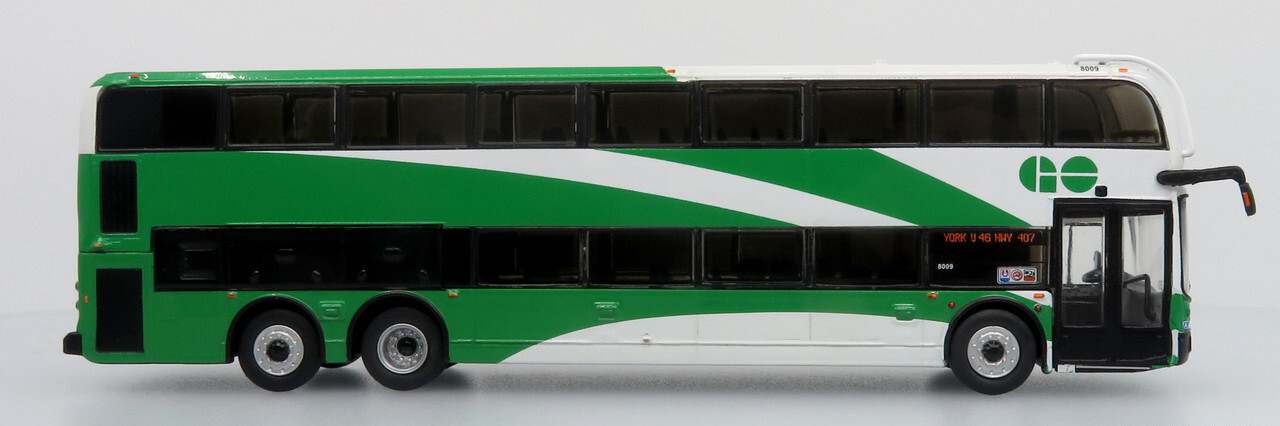 New Alexander Dennis Double Decker GO Transit Canada 1/87 Scale Iconic Replicas