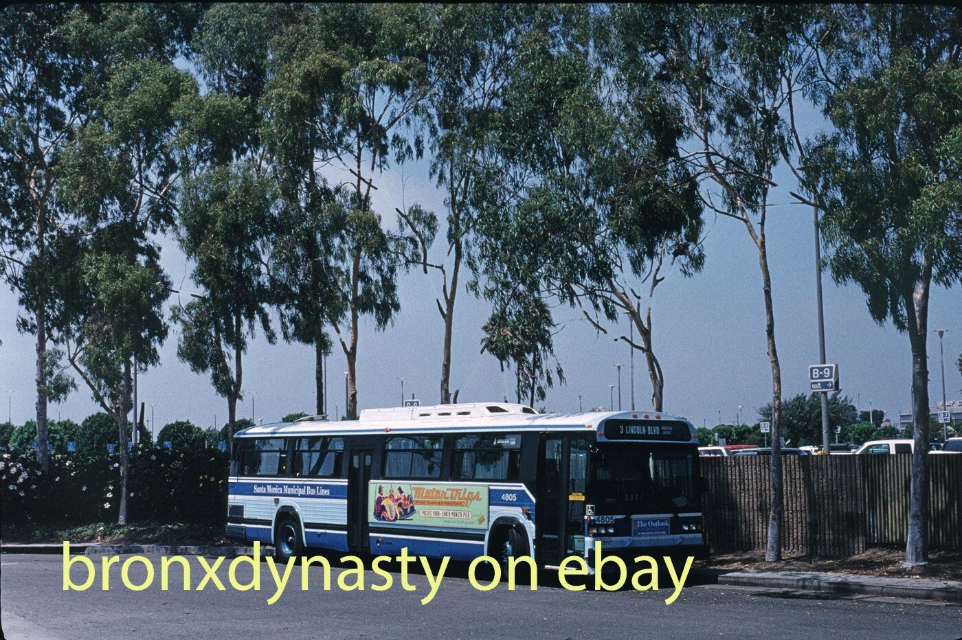 Santa Monica Classic 4805 Original Kodachrome Bus Slide 1989