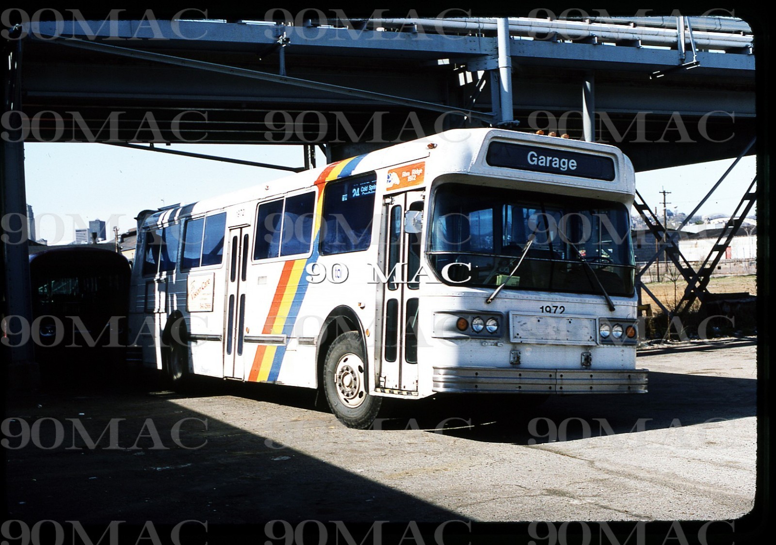 TANK. AM GENERAL BUS #1972. Covington (KY). Original Slide 1982.