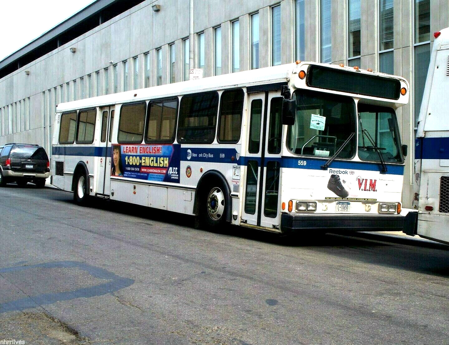 5×7 COLOR PHOTO NYC BUS 1995 ORION V #559 KINGSBRIDGE DEPOT AUGUST 15, 2008
