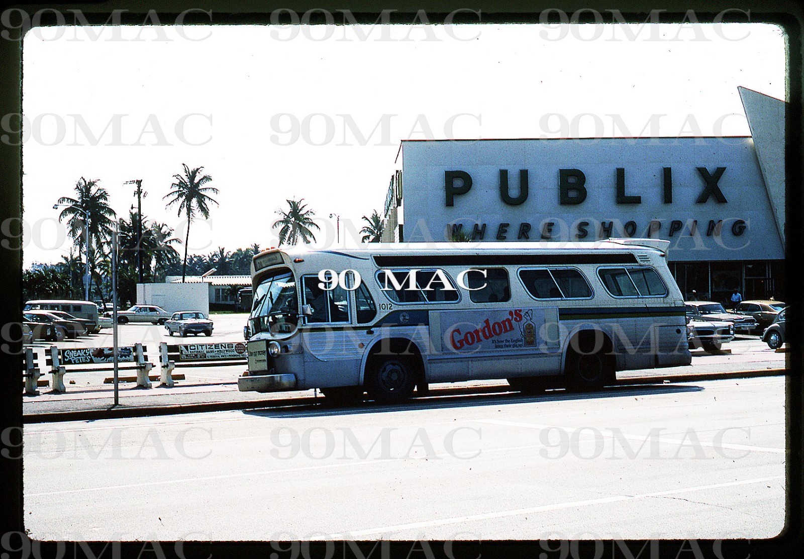 SBTA. GM COACH BUS #1012. Hollywood (FL). Original Slide 1972.