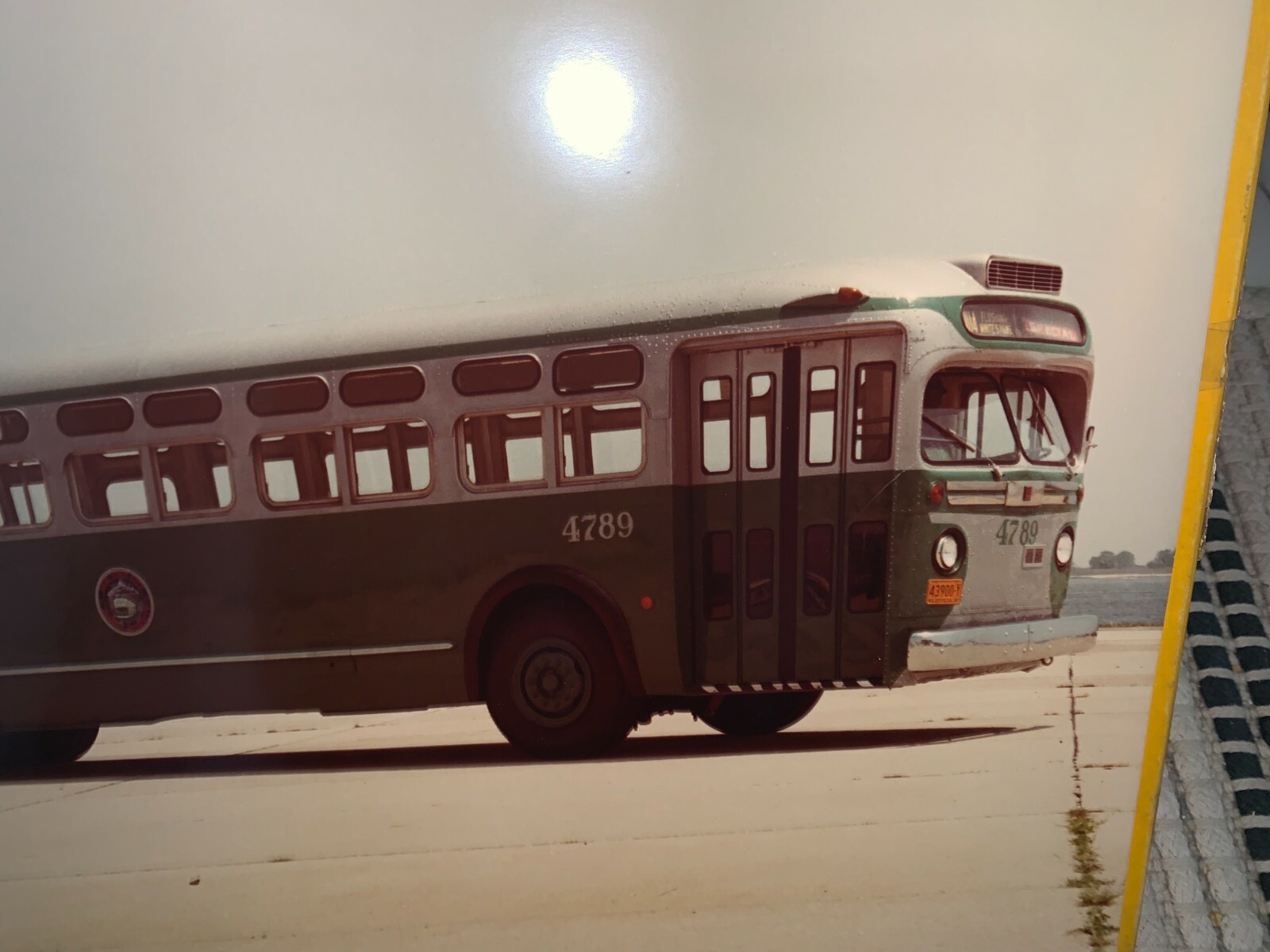 20X16 NY NYC BUS #4789 LARGE PHOTOGRAPH TRANSIT FLUSHING WHITESTONE SPECIAL