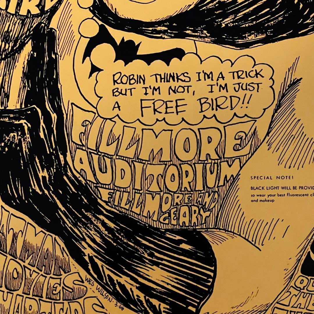 Big Brother and the Holding Company Batman Concert 1966 Reproduction Poster