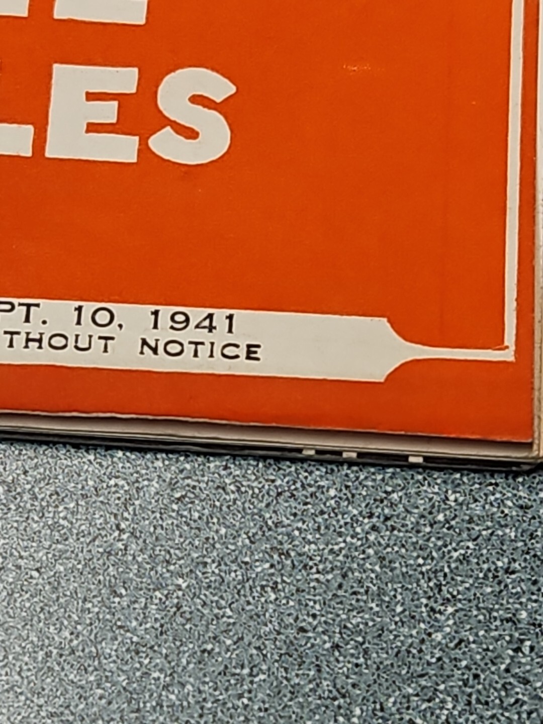 Florida Motor Lines Bus Schedule 1941