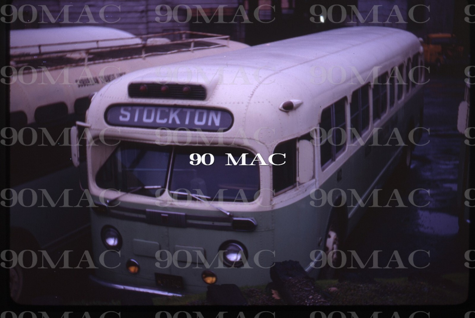 ALLEN TRANSPORTATION CO. Sacramento (CA). GM COACH #412. Original Slide 1969.
