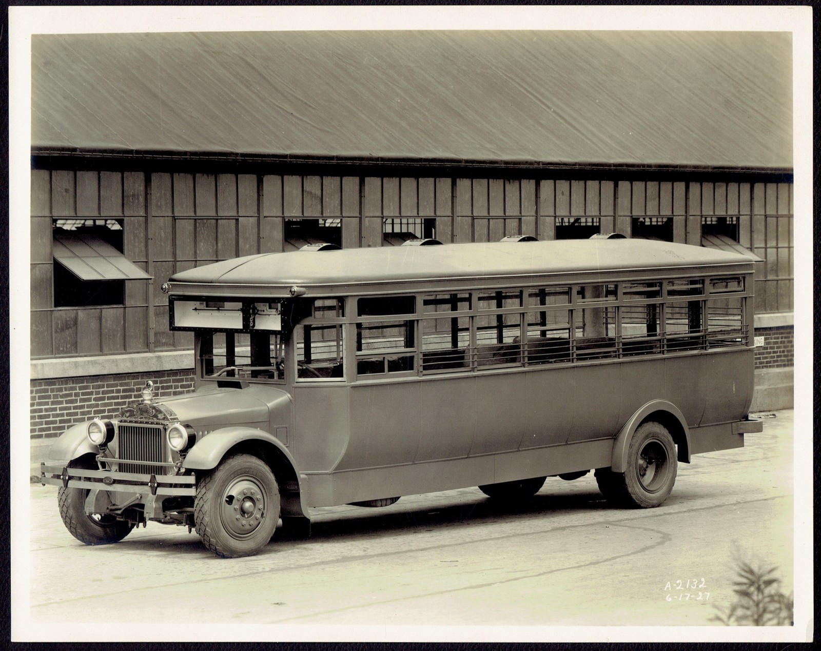 (3) 1927 8×10 photos Mack AB Bus THREE FACTORY VIEWS incl. Interior Shot