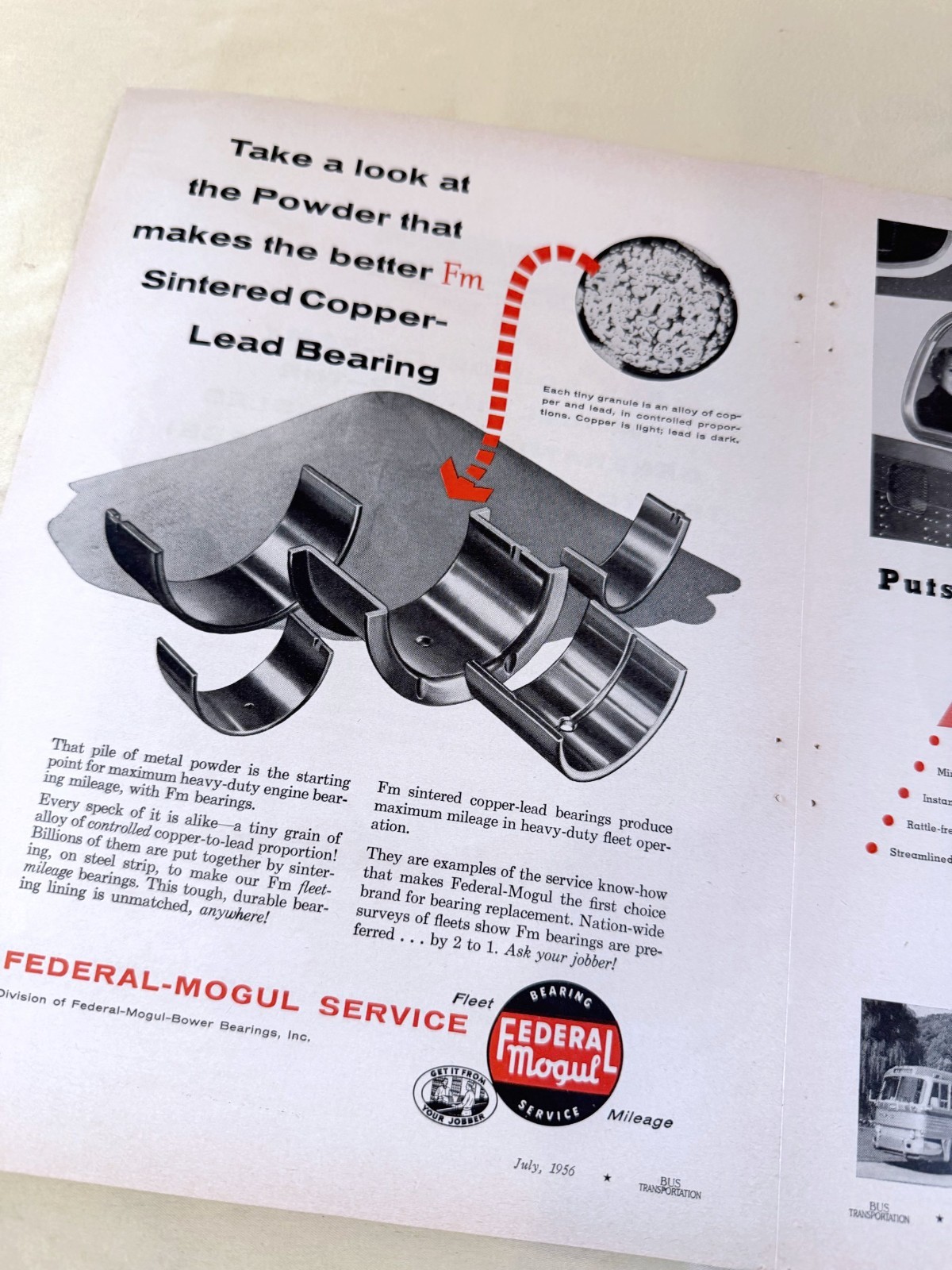 vtg BUS print ad Delco-Remy parts Edwards Sash Federal Mogul