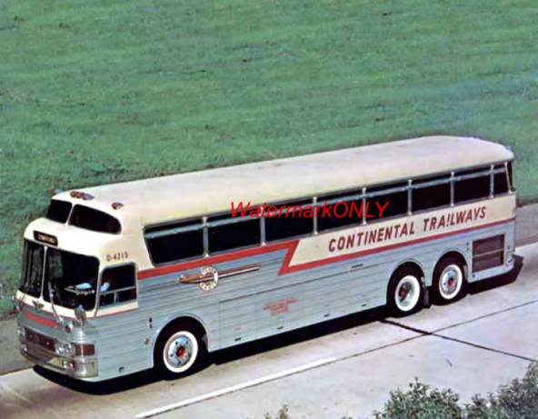“Continental Trailways” Vintage Motor Coach Bus “Roadside Americana” PHOTO! #3b
