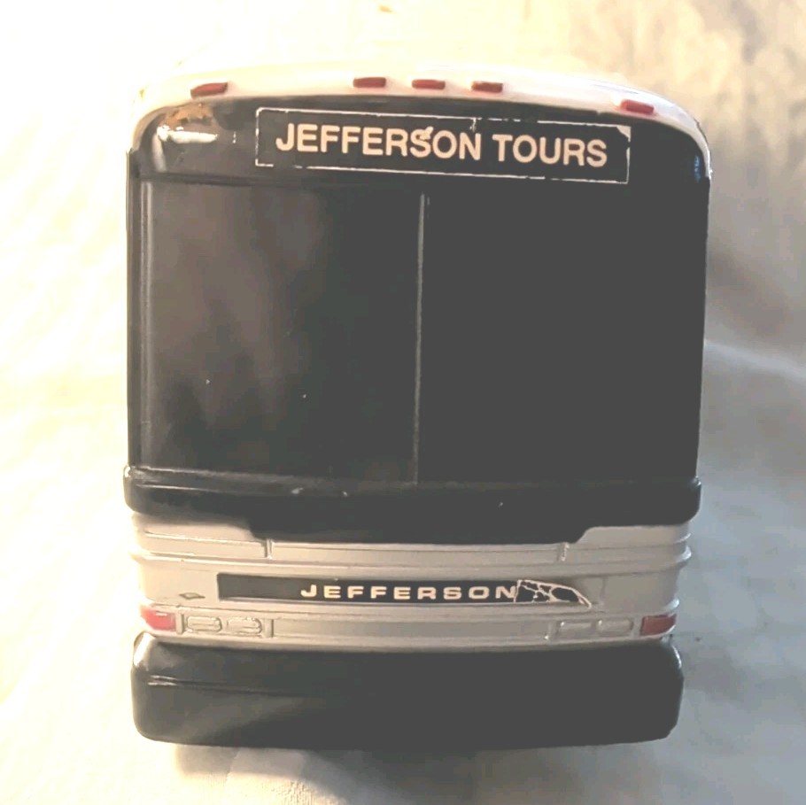 Vintage Jefferson Lines 10″ Plastic Bus Bank Jefferson Tours
