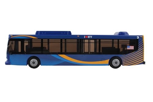 Daron Mta Bus 11-Inch Single Blue Livery Officially Licensed Friction-powered 3+