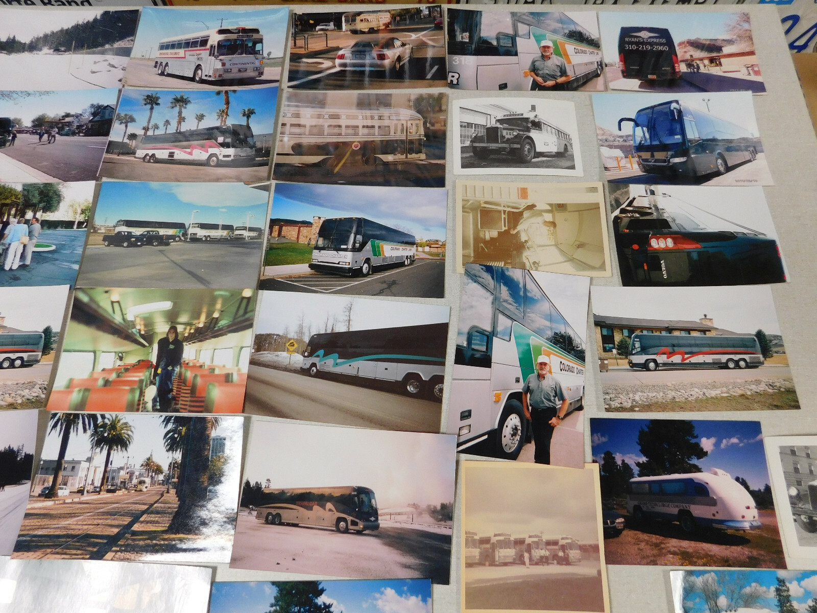 Lot of 50 bus photographs 1940’s-1980’s