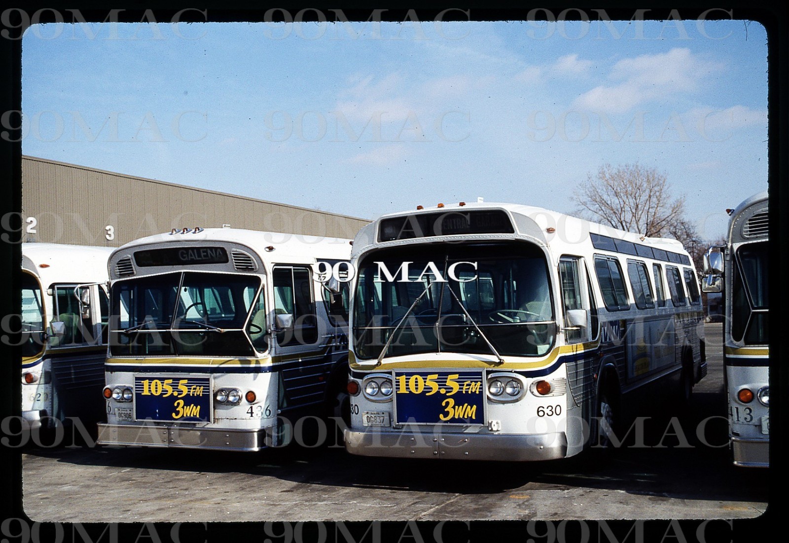 TARTA. FLXIBLE BUS #436. Toledo (OH). Original Slide 1993.