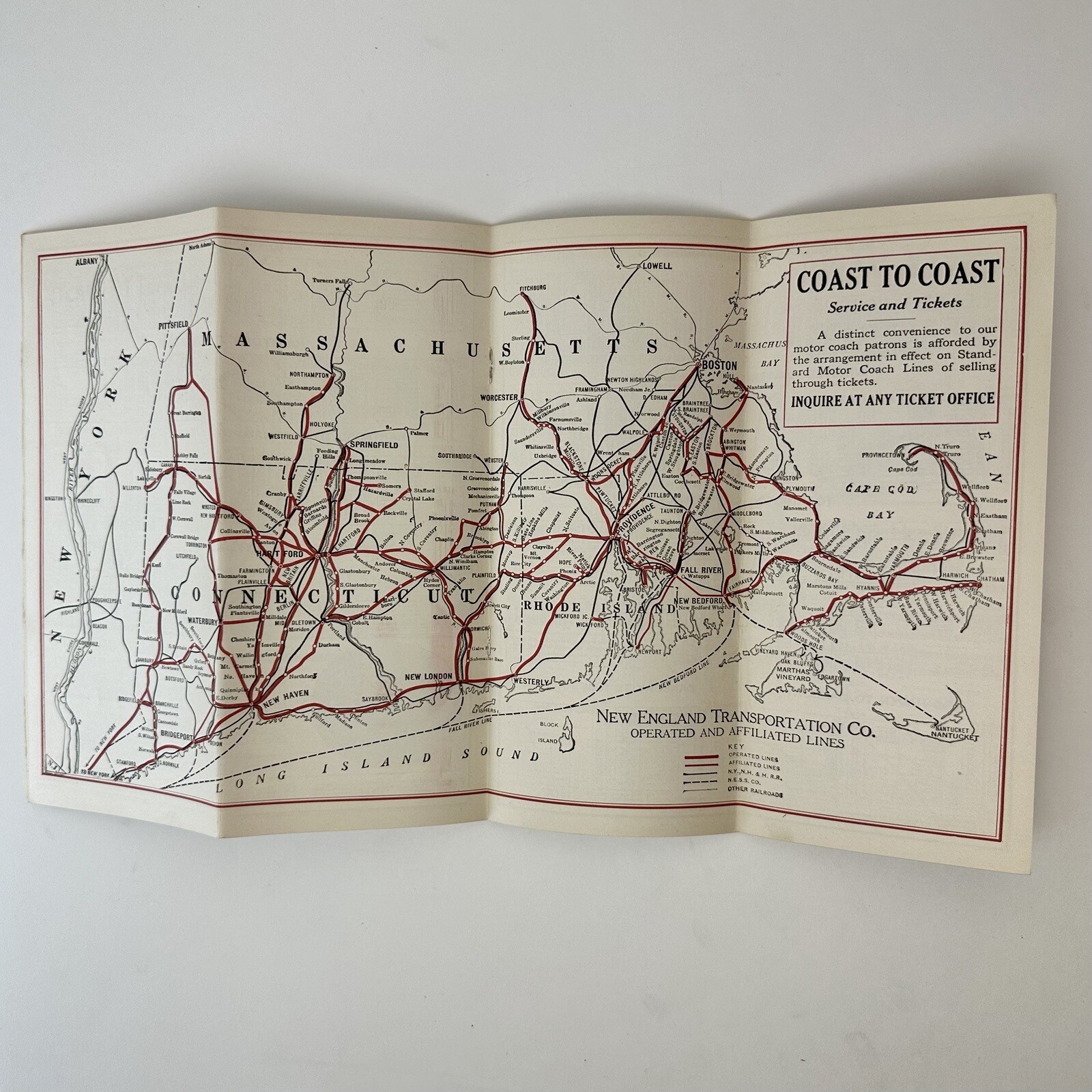 Antique Motor Coach Service New England Transportation Company April 27 1930