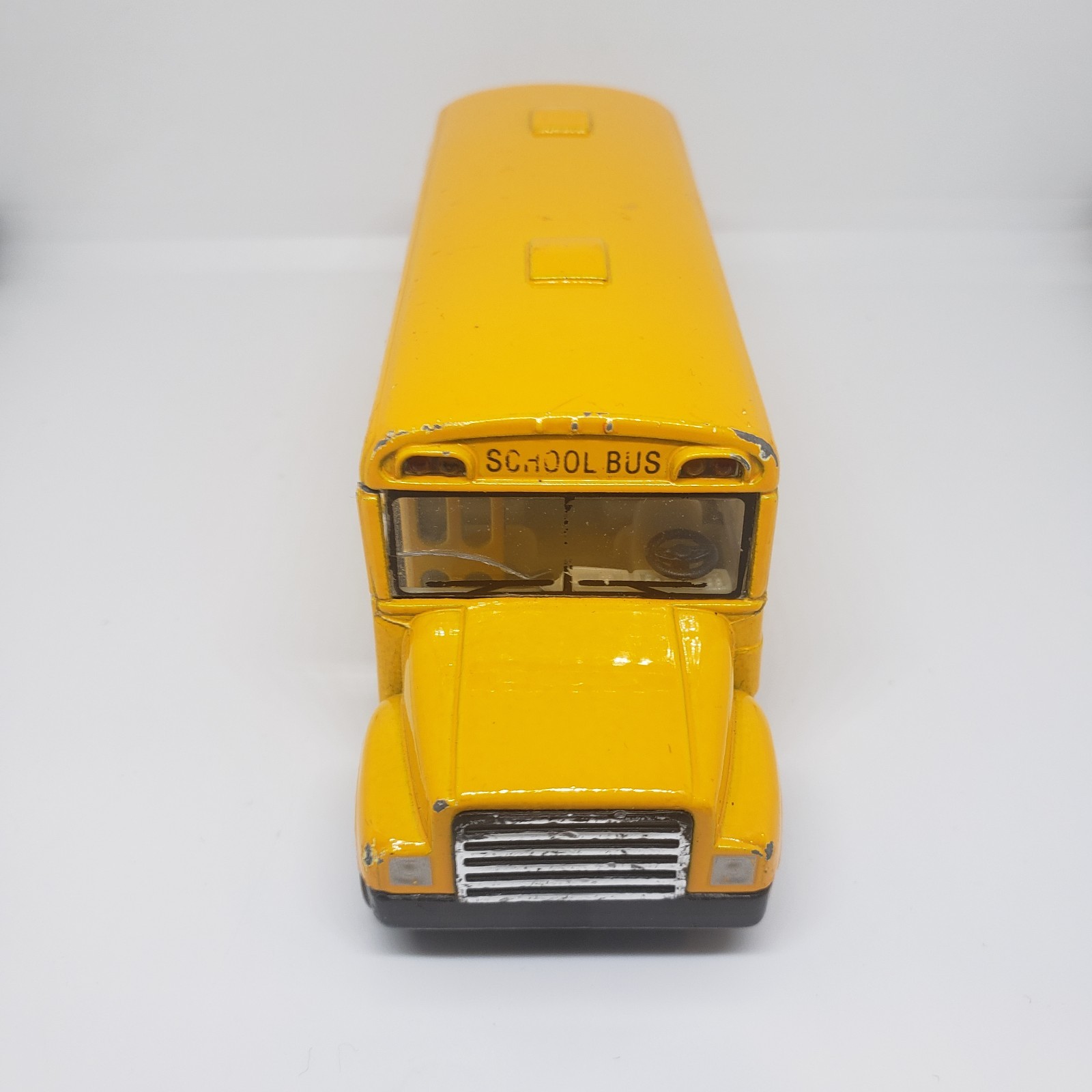 Toysmith Die-Casting School Bus Friction Moving Toy Yellow Bus 2012