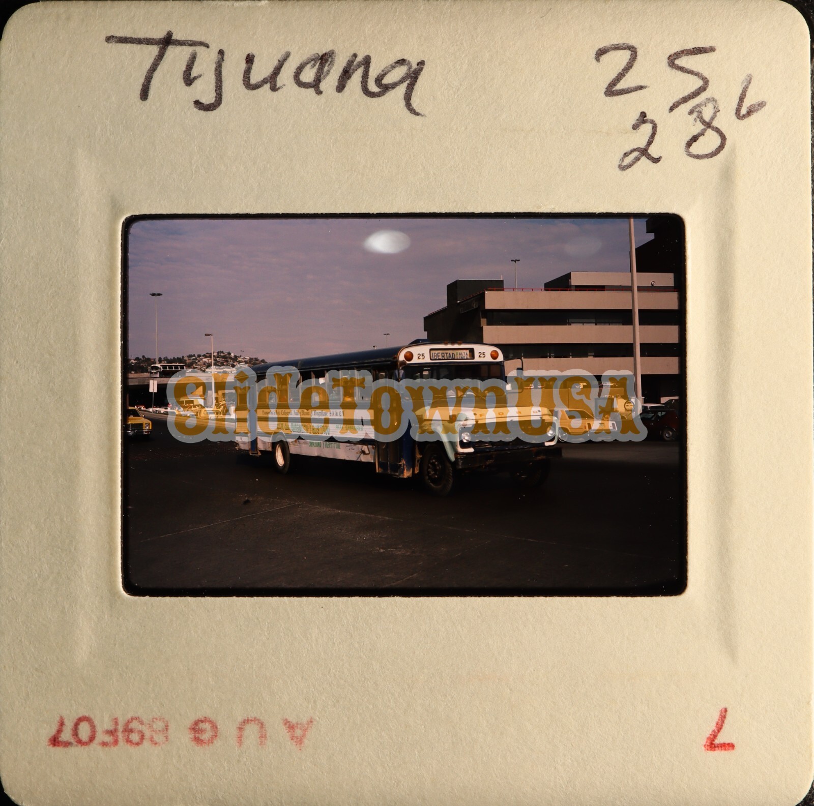 Vtg 1989 Bus Slide 25 Tijuana Mexico X4A153