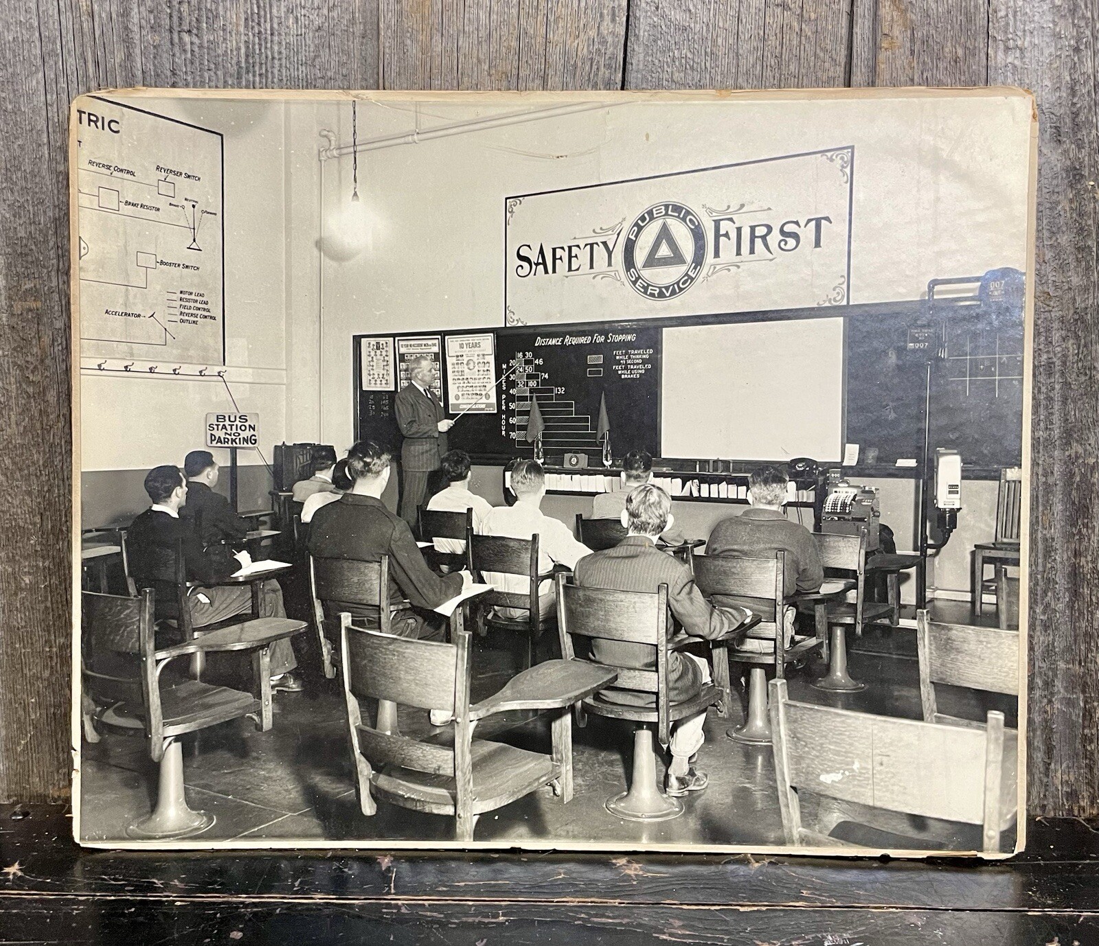 Vintage 1940s New Jersey Bus Driver Training School Promo Large Scale Photo 4/13