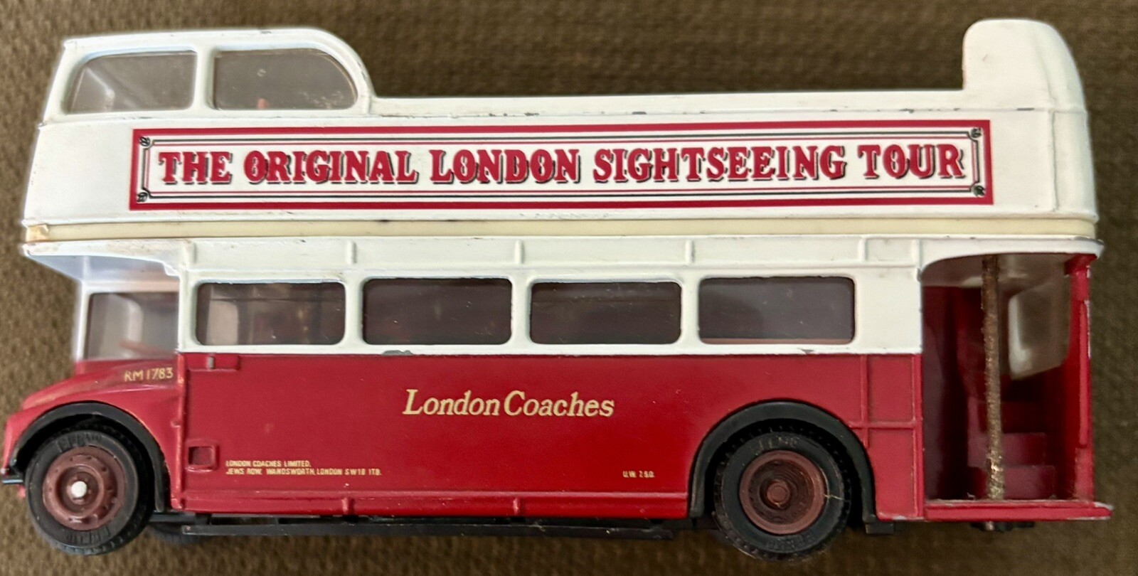 Original London Sightseeing Tour Coaches Routemaster Bus RM1783 Jews Row 1:76