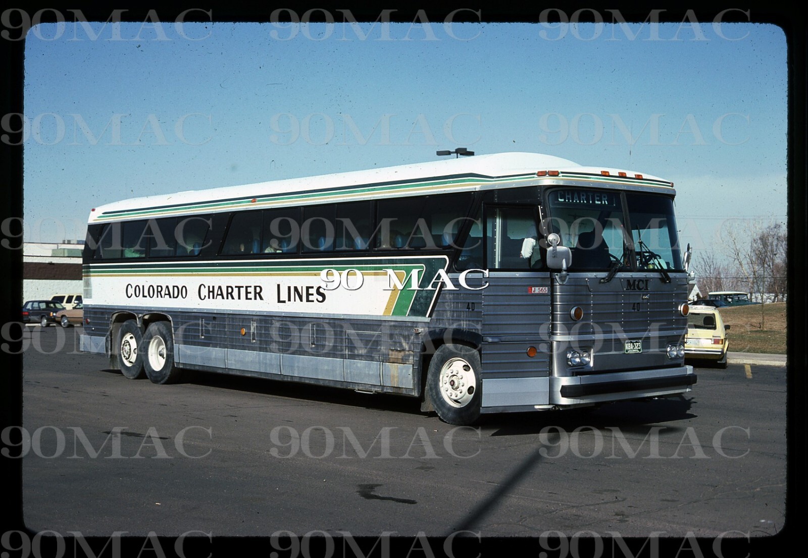 COLORADO CHARTER LINES. MCI BUS #40. Denver (CO). Original Slide 1984.