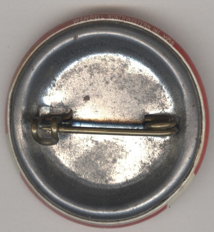 1955 Minnesota Licensed Chauffeur Pin-Back Button 1-1/2″ Original