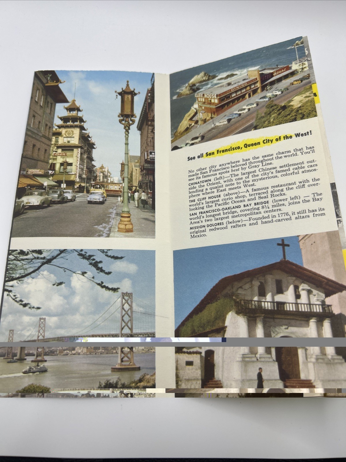 Vtg The Gray Line Really See All San Francisco Bus Brochure