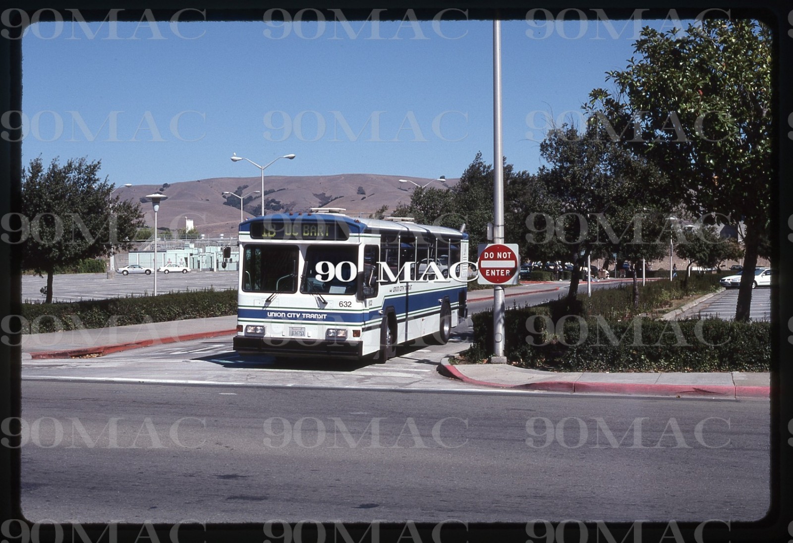 UNION CITY TRANSIT (CA). Bus #632. Original Slide 1997.