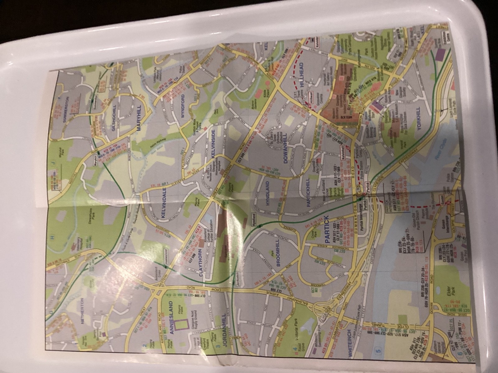 Rare Vintage 1996 Bus Service Brochure Map Visitor Transport Guide Strathclyde