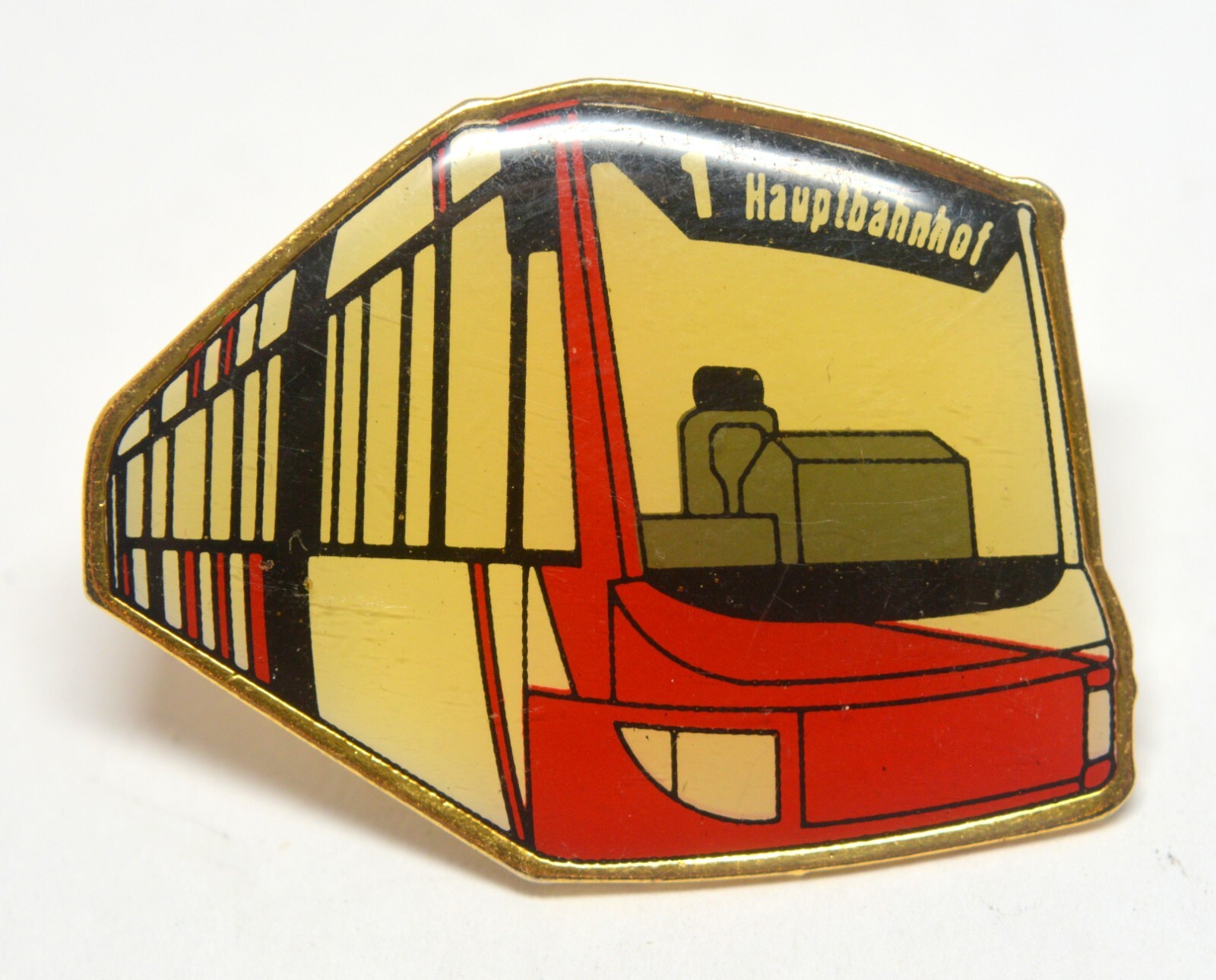 BUS CITY TRANSPORT LAPEL PIN BADGE